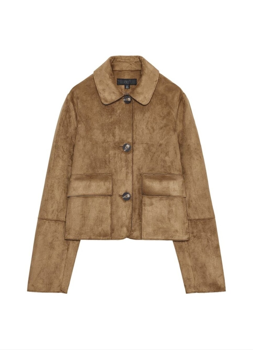 NWT Zara Faux Suded Cropped Jacket